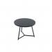 Jemini Trinity Low Table 600x600x435mm Black/Black KF823360 KF823360