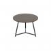 Jemini Trinity Low Table 600x600x435mm Dark WalnutBlack KF823377 KF823377