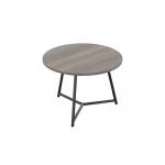 Jemini Trinity Low Table 600x600x435mm Grey OakBlack KF823384 KF823384