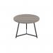 Jemini Trinity Low Table 600x600x435mm Grey Oak/Black KF823384 KF823384