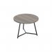 Jemini Trinity Low Table 600x600x435mm Grey Oak/Black KF823384 KF823384