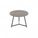 Jemini Trinity Low Table 600x600x435mm Grey OakBlack KF823384 KF823384