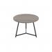 Jemini Trinity Low Table 600x600x435mm Grey OakBlack KF823384 KF823384