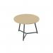 Jemini Trinity Low Table 600x600x435mm Maple/Black KF823391 KF823391