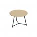 Jemini Trinity Low Table 600x600x435mm Maple/Black KF823391 KF823391