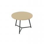 Jemini Trinity Low Table 600x600x435mm MapleBlack KF823391 KF823391