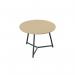 Jemini Trinity Low Table 600x600x435mm MapleBlack KF823391 KF823391