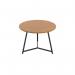 Jemini Trinity Low Table 600x600x435mm Nova OakBlack KF823407 KF823407