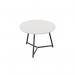 Jemini Trinity Low Table 600x600x435mm White/Black KF823414 KF823414