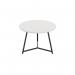 Jemini Trinity Low Table 600x600x435mm White/Black KF823414 KF823414