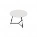 Jemini Trinity Low Table 600x600x435mm White/Black KF823414 KF823414