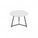 Jemini Trinity Low Table 600x600x435mm WhiteBlack KF823414 KF823414