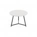 Jemini Trinity Low Table 600x600x435mm WhiteBlack KF823414 KF823414