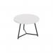 Jemini Trinity Low Table 600x600x435mm WhiteBlack KF823414 KF823414