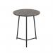 Jemini Trinity Mid Table 600x600x735mm Dark WalnutBlack KF823445 KF823445
