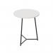 Jemini Trinity Mid Table 600x600x735mm WhiteBlack KF823483 KF823483