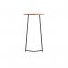 Jemini Trinity High Table 600x600x1110mm BeechBlack KF823490 KF823490