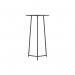 Jemini Trinity High Table 600x600x1110mm Dark WalnutBlack KF823513 KF823513