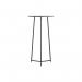 Jemini Trinity High Table 600x600x1110mm Grey OakBlack KF823520 KF823520