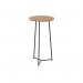 Jemini Trinity High Table 600x600x1110mm Nova OakBlack KF823544 KF823544