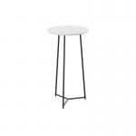 Jemini Trinity High Table 600x600x1110mm WhiteBlack KF823551 KF823551