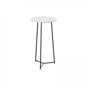 VOW Jemini Trinity High Table 600x600x1110mm WhiteBlack KF823551