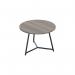 Jemini Trinity Low Table 800x800x435mm Grey Oak/Black KF823599 KF823599