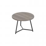 Jemini Trinity Low Table 800x800x435mm Grey OakBlack KF823599 KF823599