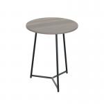 Jemini Trinity Mid Table 800x800x735mm Grey OakBlack KF823667 KF823667