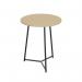 Jemini Trinity Mid Table 800x800x735mm MapleBlack KF823674 KF823674