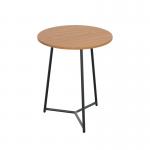 Jemini Trinity Mid Table 800x800x735mm Nova OakBlack KF823681 KF823681
