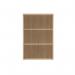 Astin Bookcase 2 Shelves 800x400x1204mm Canadian Oak KF823759 KF823759
