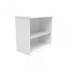 VOW Astin Bookcase 1 Shelf 800x400x730mm Arctic White KF823780 KF823780
