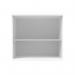 Astin Bookcase 1 Shelf 800x400x730mm Arctic White KF823780 KF823780