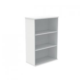 Astin Bookcase 2 Shelves 800x400x1204mm Arctic White KF823803 KF823803