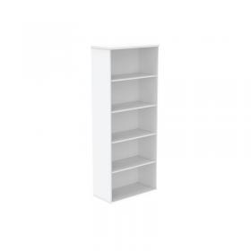 Astin Bookcase 4 Shelves 800x400x1980mm Arctic White KF823827 KF823827