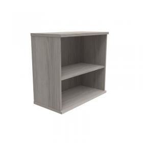 VOW Astin Bookcase 1 Shelf 800x400x730mm Alaskan Grey Oak KF823834 KF823834