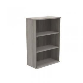 VOW Astin Bookcase 2 Shelves 800x400x1204mm Alaskan Grey Oak KF823858 KF823858
