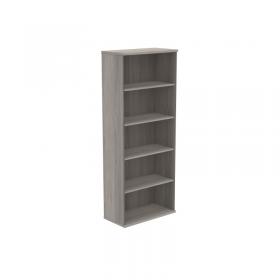 VOW Astin Bookcase 4 Shelves 800x400x1980mm Alaskan Grey Oak KF823872 KF823872