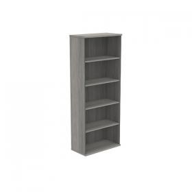 Astin Bookcase 4 Shelves 800x400x1980mm Alaskan Grey Oak KF823872 KF823872