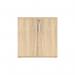 Astin 2 Door Cupboard Lockable 800x400x816mm Canadian Oak KF823940 KF823940