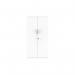 Astin 2 Door Cupboard Lockable 800x400x1592mm Arctic White KF824015 KF824015