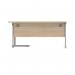 Astin Radial Right Hand SU Cantilever Desk 1600x1200x730mm Canadian OakSilver KF824138 KF824138