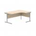 Astin Radial Right Hand SU Cantilever Desk 1600x1200x730mm Canadian OakSilver KF824138 KF824138