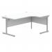 Astin Radial Right Hand SU Cantilever Desk 1600x1200x730mm Arctic WhiteSilver KF824176 KF824176