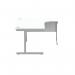 Astin Radial Right Hand SU Cantilever Desk 1600x1200x730mm Arctic WhiteSilver KF824176 KF824176