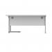 Astin Radial Right Hand SU Cantilever Desk 1600x1200x730mm Arctic WhiteSilver KF824176 KF824176