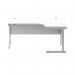 Astin Radial Right Hand SU Cantilever Desk 1600x1200x730mm Arctic WhiteSilver KF824176 KF824176