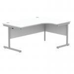 Astin Radial Right Hand SU Cantilever Desk 1600x1200x730mm Arctic WhiteSilver KF824176 KF824176