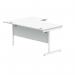 Astin Radial Right Hand SU Cantilever Desk 1600x1200x730mm Arctic WhiteArctic White KF824190 KF824190